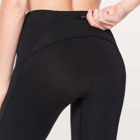 NWT BLACK LULULEMON FAST AS FLEECE TIGHT HIGH RISE - Picture 3 of 8